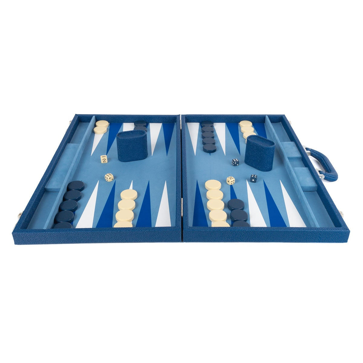 Onyx Backgammon Set With Elegant Stingray-Textured Frame - Image 4