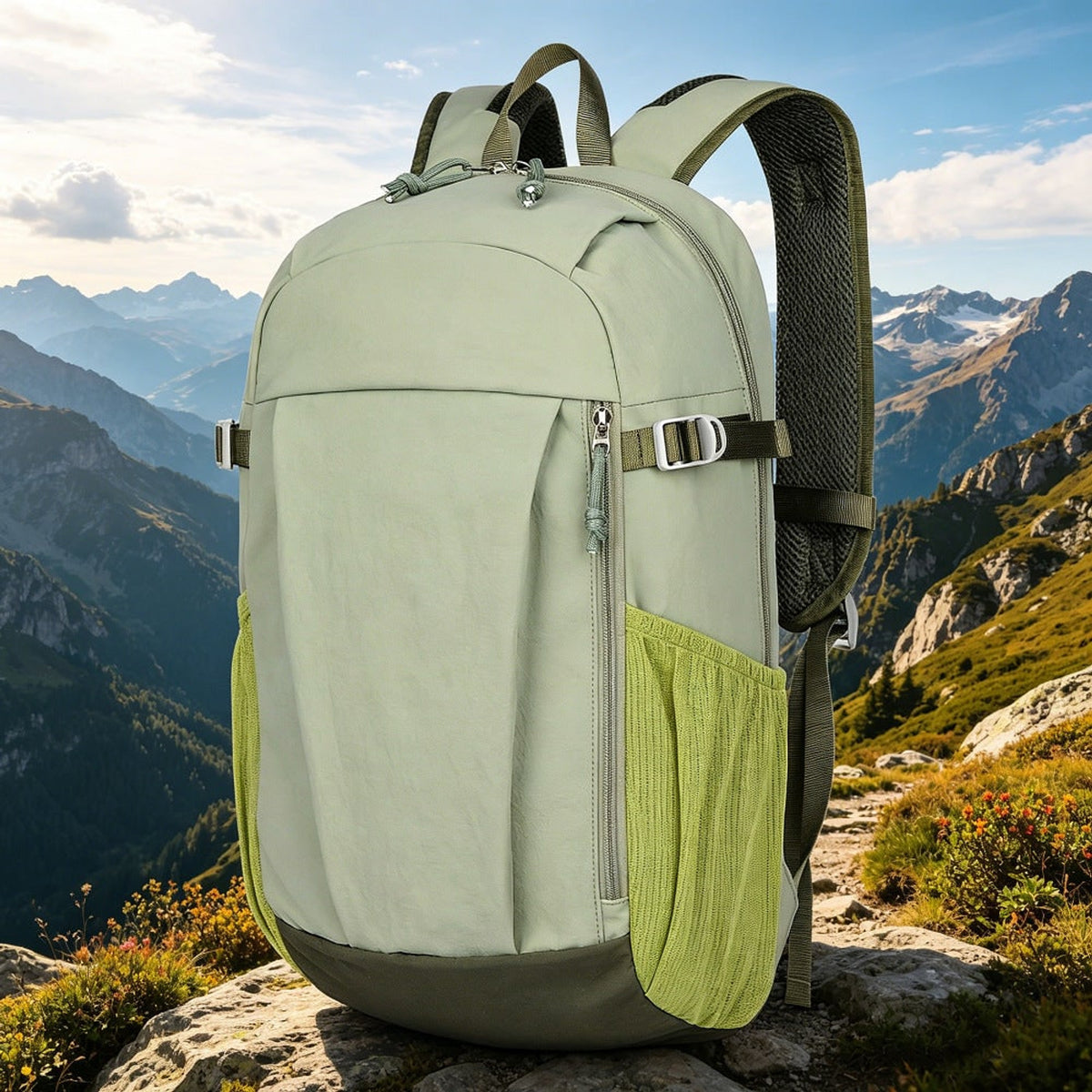 Outdoor Backpack with Supportive Small Travel and Zipper Closure - Image 1