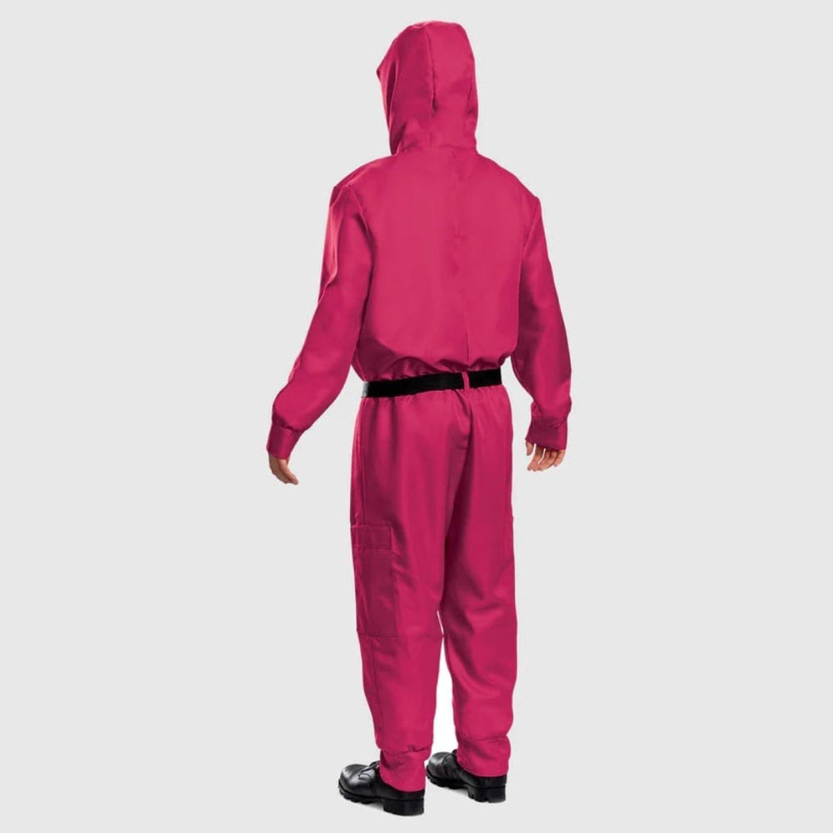 Pink Hooded Jumpsuit Costume With And Belt Halloween Party Costume - Image 5