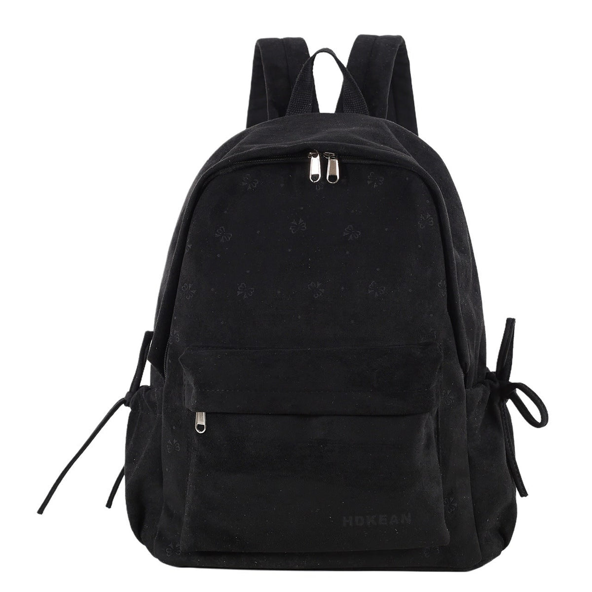 Plush Backpack with Comfortable Student Design and Drawstring Side - Image 5