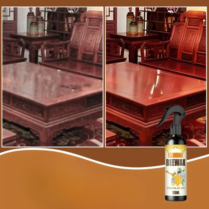 Polish For Wood Furniture Beeswax Care Spray 120ml Bamboo Leather Floor Treatment - Image 4