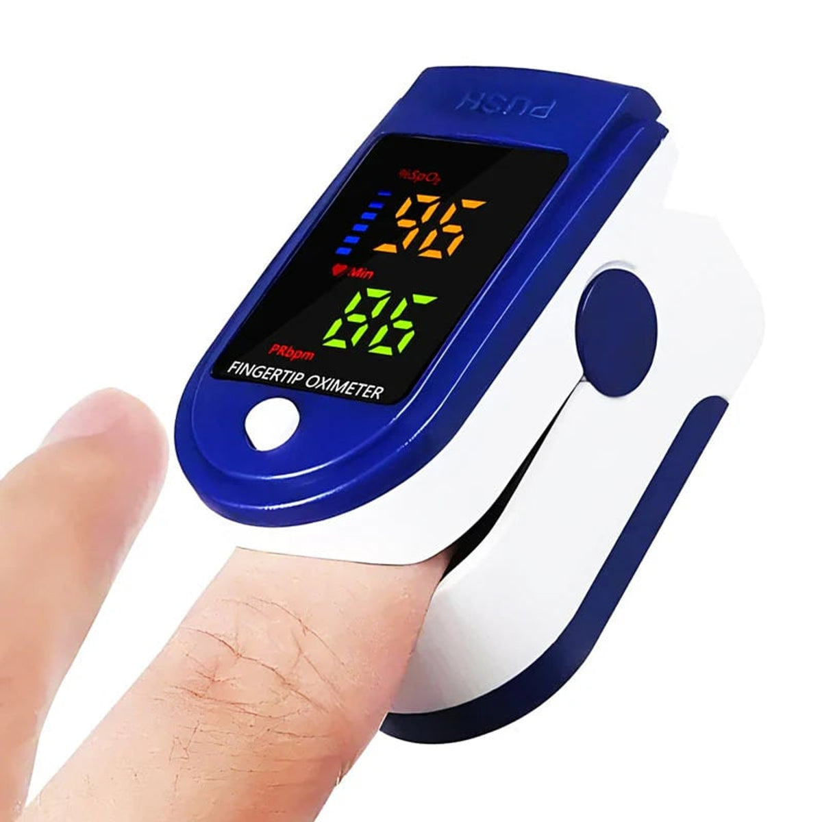 Precise Blood Oxygen Meter With Pain-Free Non-Invasive Fingertip Sensor And HD Color Display - Image 1