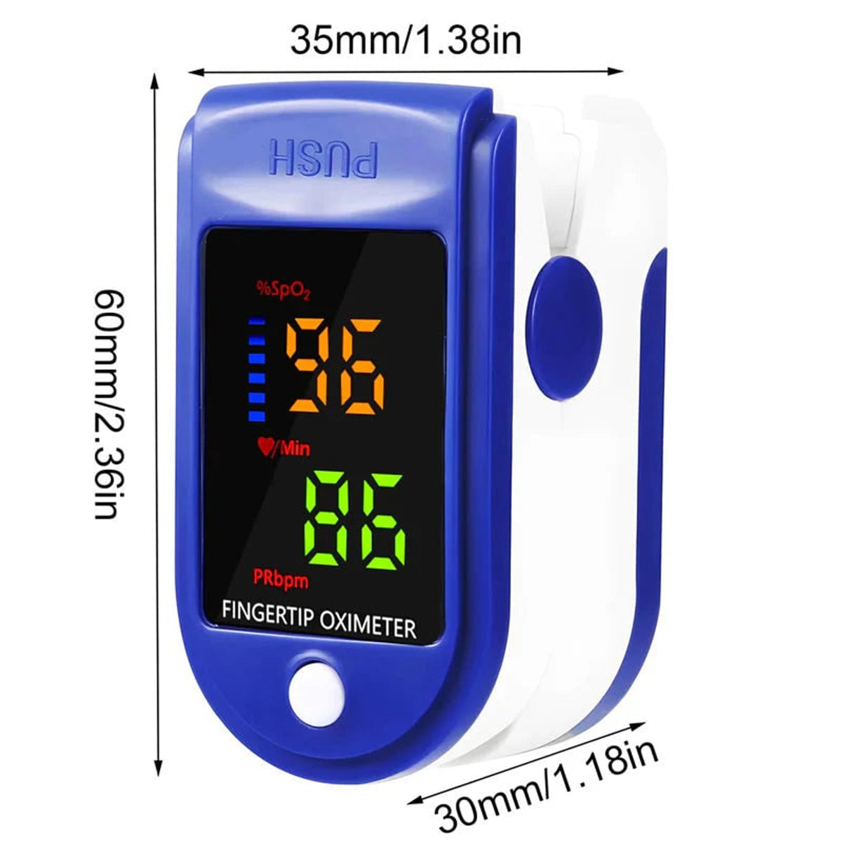Precise Blood Oxygen Meter With Pain-Free Non-Invasive Fingertip Sensor And HD Color Display - Image 5