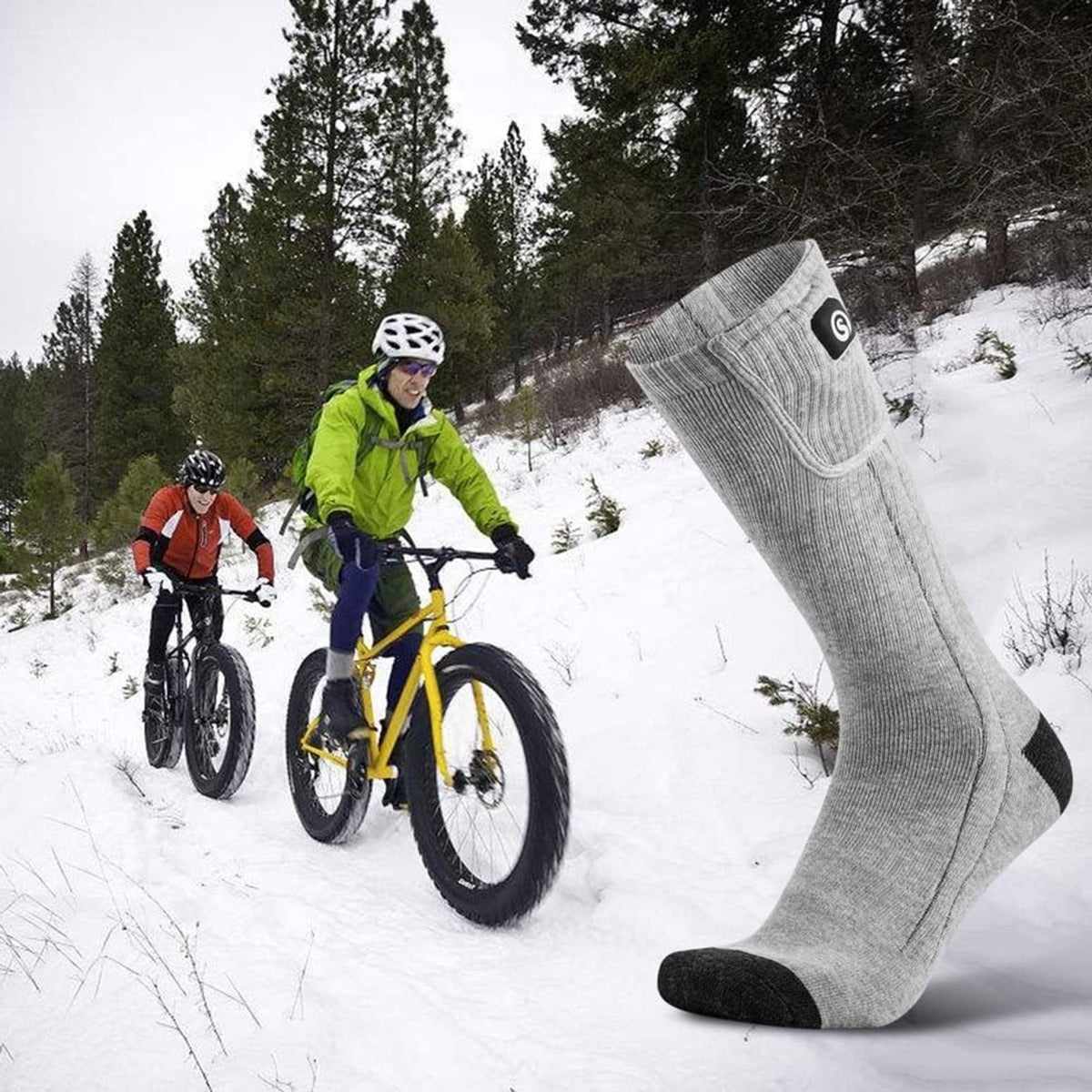 Rechargeable Battery Heated Socks With Moisture Wicking In A Knee High Unisex Design - Image 5