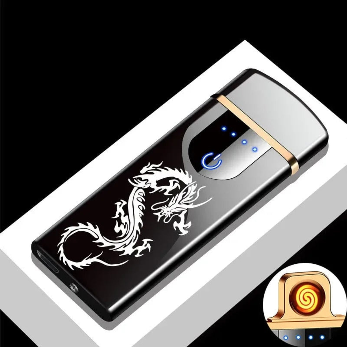 Rechargeable USB Plasma Lighter With Windproof Electronic Metal Design - Image 15