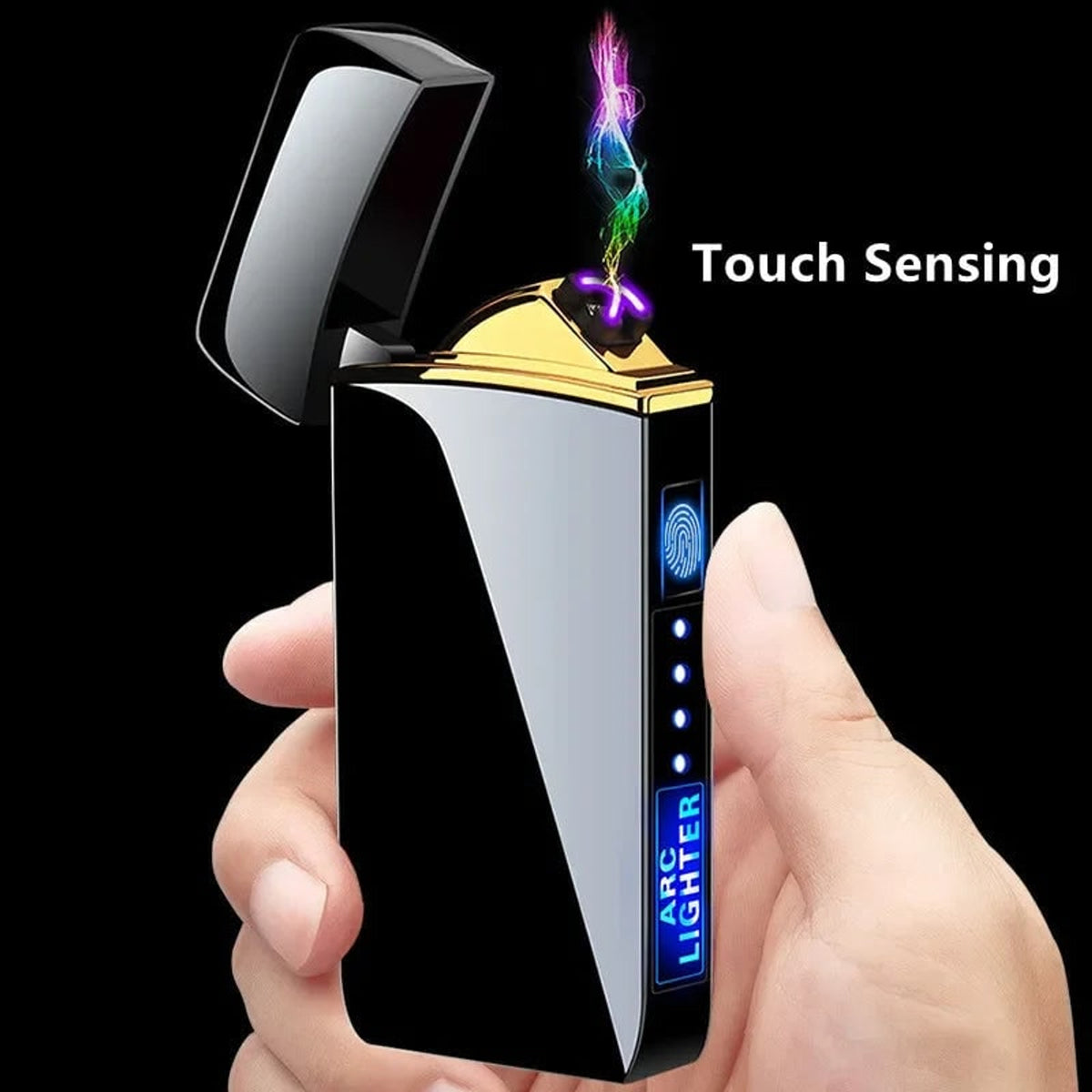 Rechargeable USB Plasma Lighter With Windproof Electronic Metal Design - Image 4