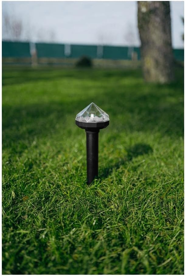 Solar Animal Repeller Ultrasonic Pest Deterrent Green Black Plastic Ground Stake - Image 7
