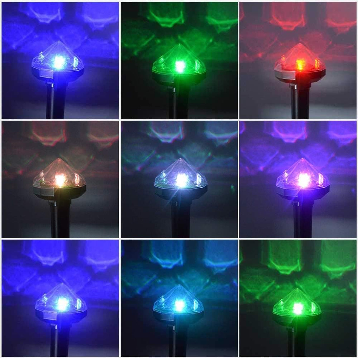 Solar Animal Repeller Ultrasonic Pest Deterrent Green Black Plastic Ground Stake - Image 8