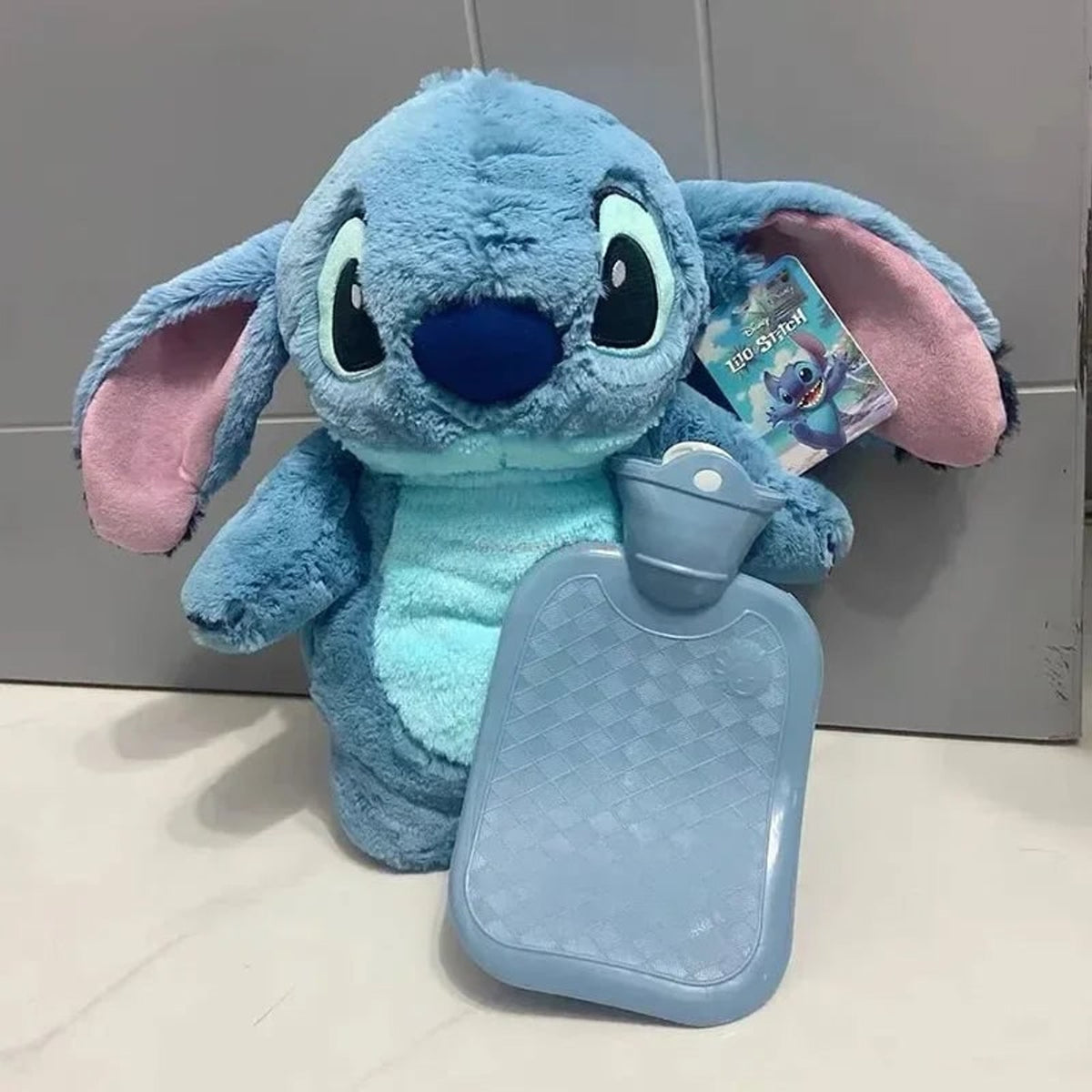 Stitch Extra Large Plush Hot Water Bottle Cozy Winter Hand Warmer For Women And Teens - Image 1