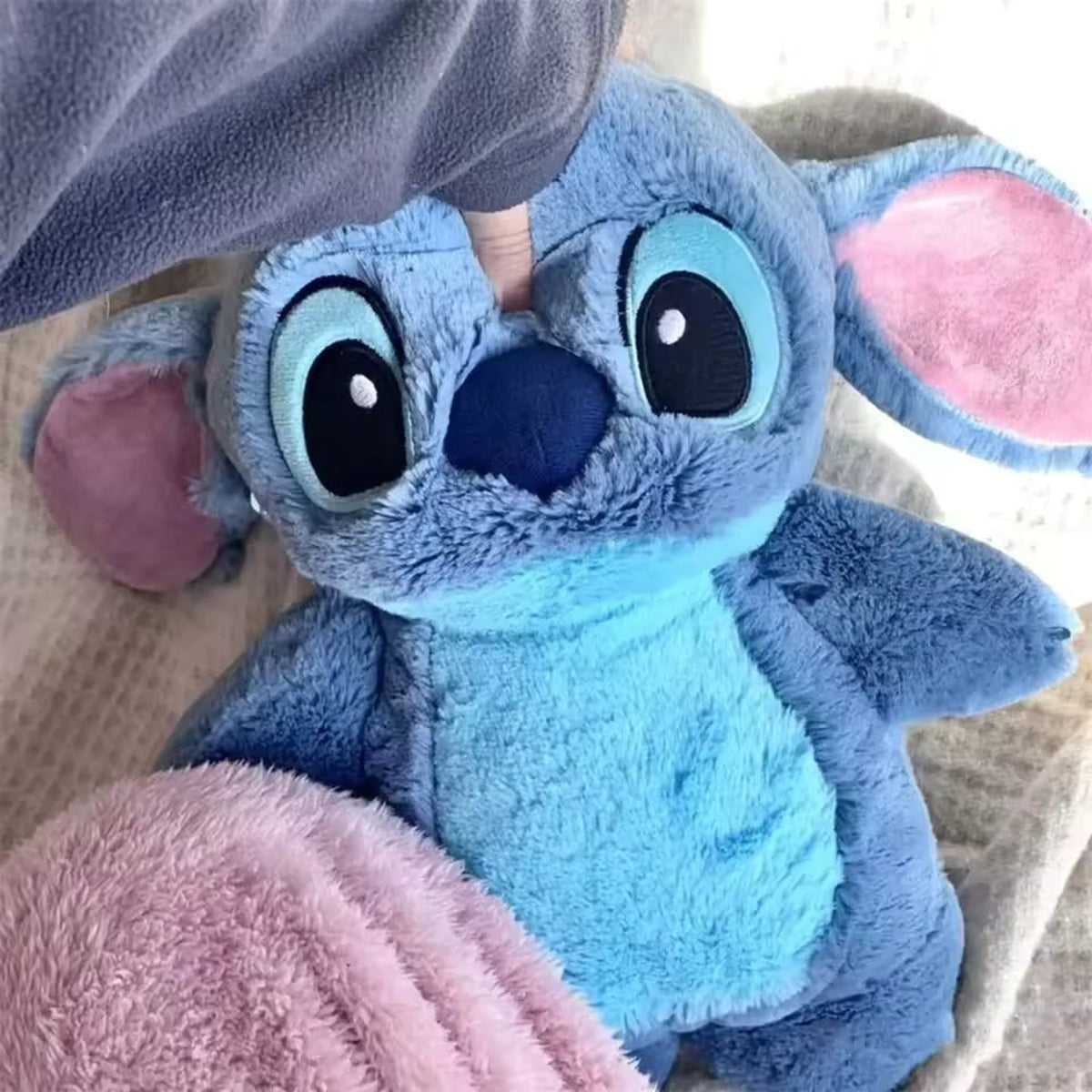 Stitch Extra Large Plush Hot Water Bottle Cozy Winter Hand Warmer For Women And Teens - Image 2