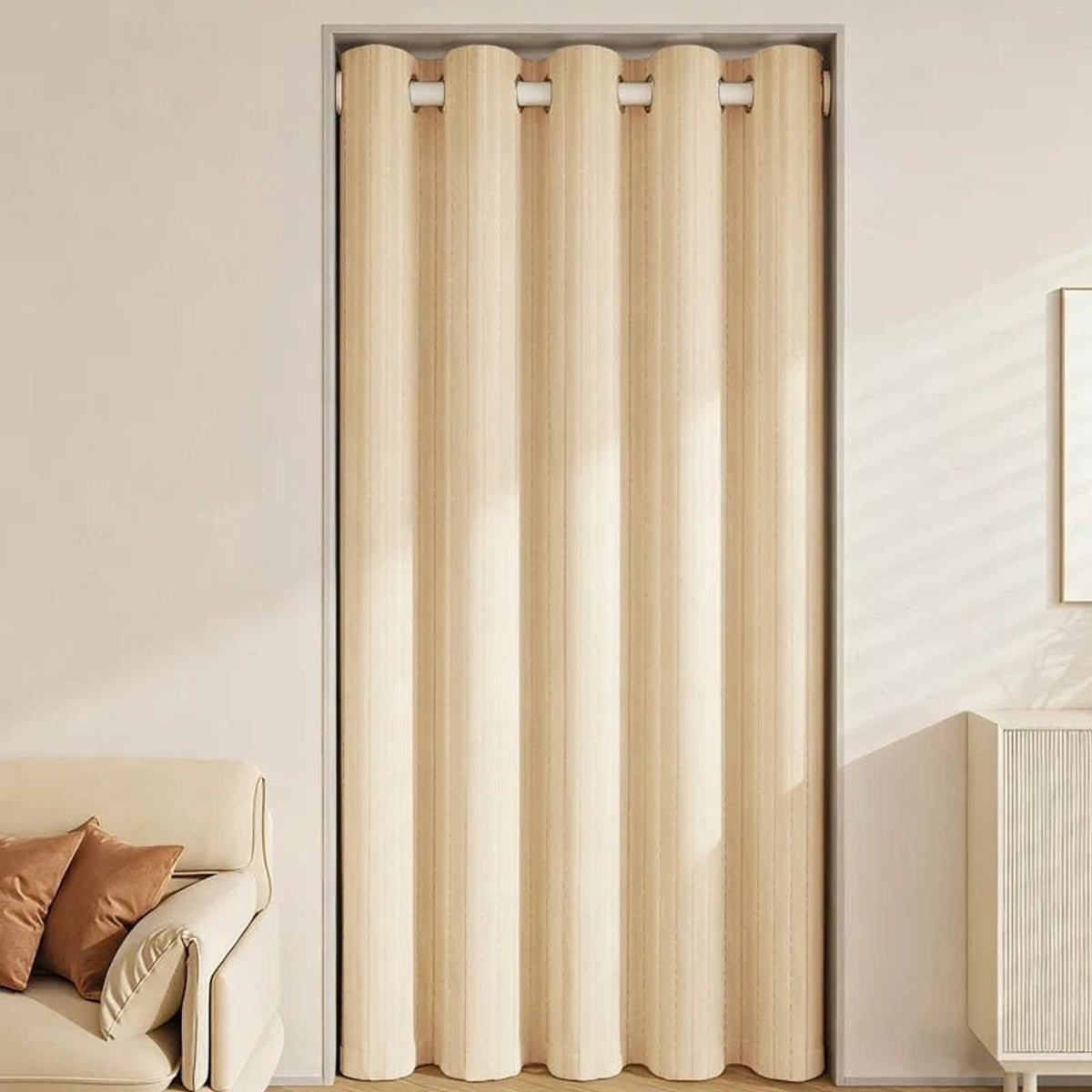 Thermal Curtain Heavy Climate-Insulated Winter For Warmth And Comfort Keeps Heat Inside - Image 2