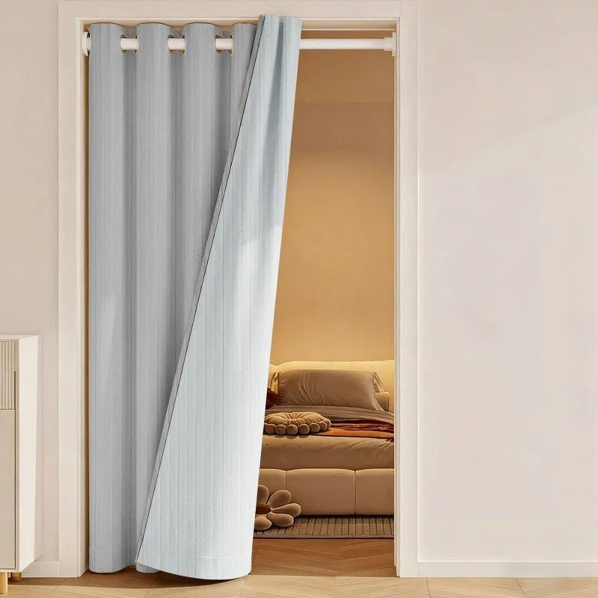 Thermal Curtain Heavy Climate-Insulated Winter For Warmth And Comfort Keeps Heat Inside - Image 3