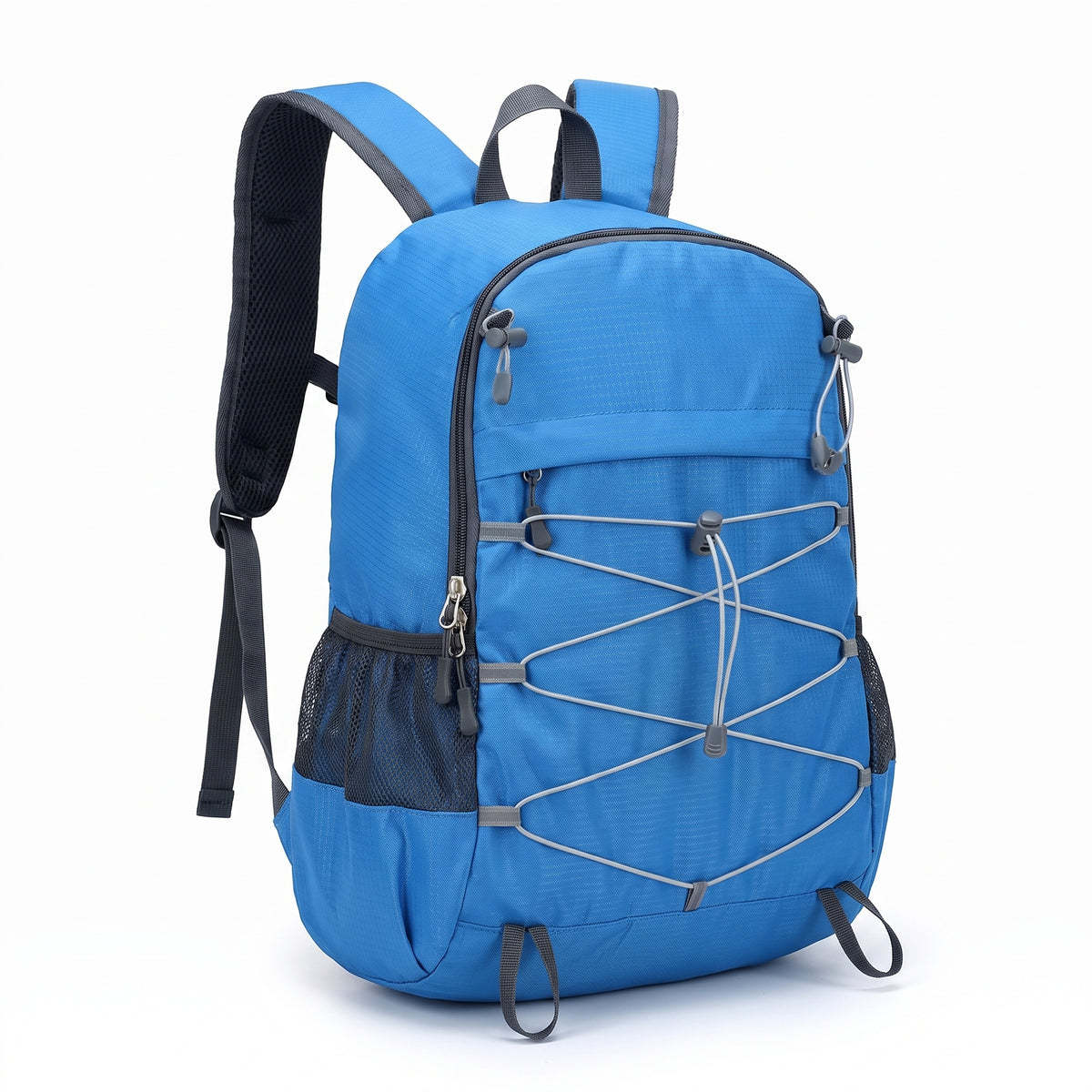 Lightweight Backpack with Adjustable Compact Travel and Compression Straps - Orange