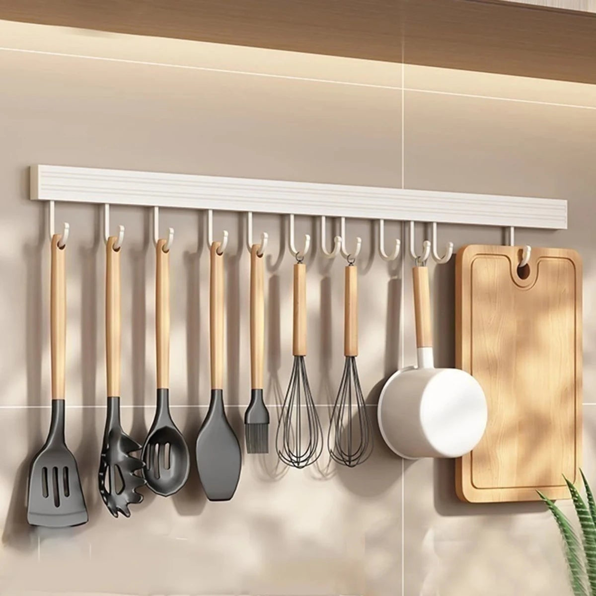 Wall Hook Organizer For Cutting Boards And Cooking Spoons - Image 3