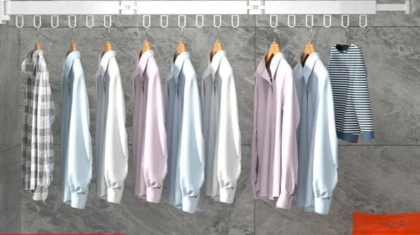 Wall Mounted Drying Rack Foldable Clothes Drying Rack With Space-Saving Design And Strong Hooks - Image 3
