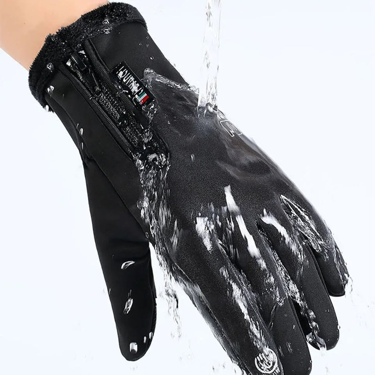 Water-Resistant Thermal Fishing Gloves With Touchscreen Tips And Zippered Wrist Closure - Image 7