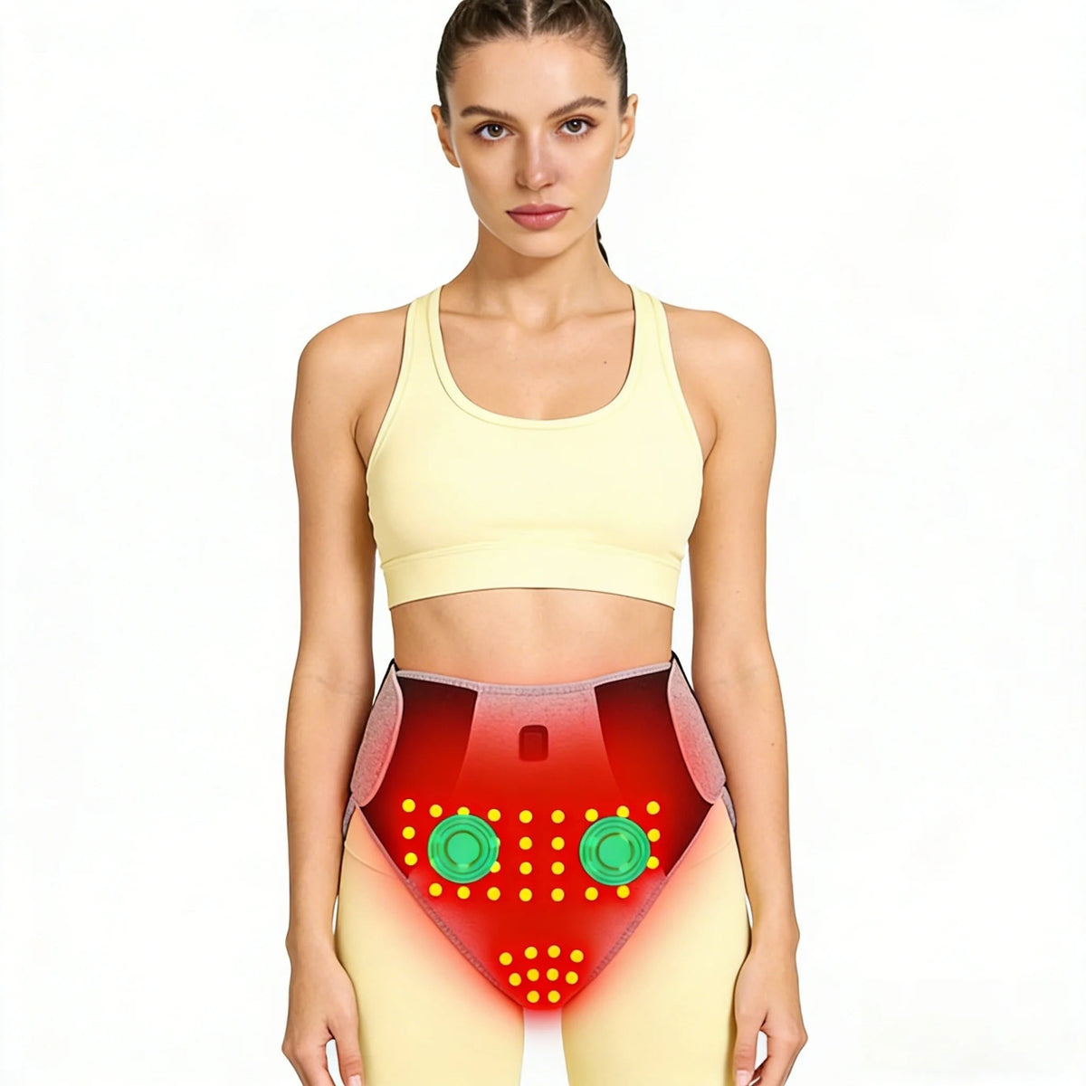 Wearable Heating Pad Women's Menstrual For Cramps With Electric Abdominal Lower Back Wrap - Image 1
