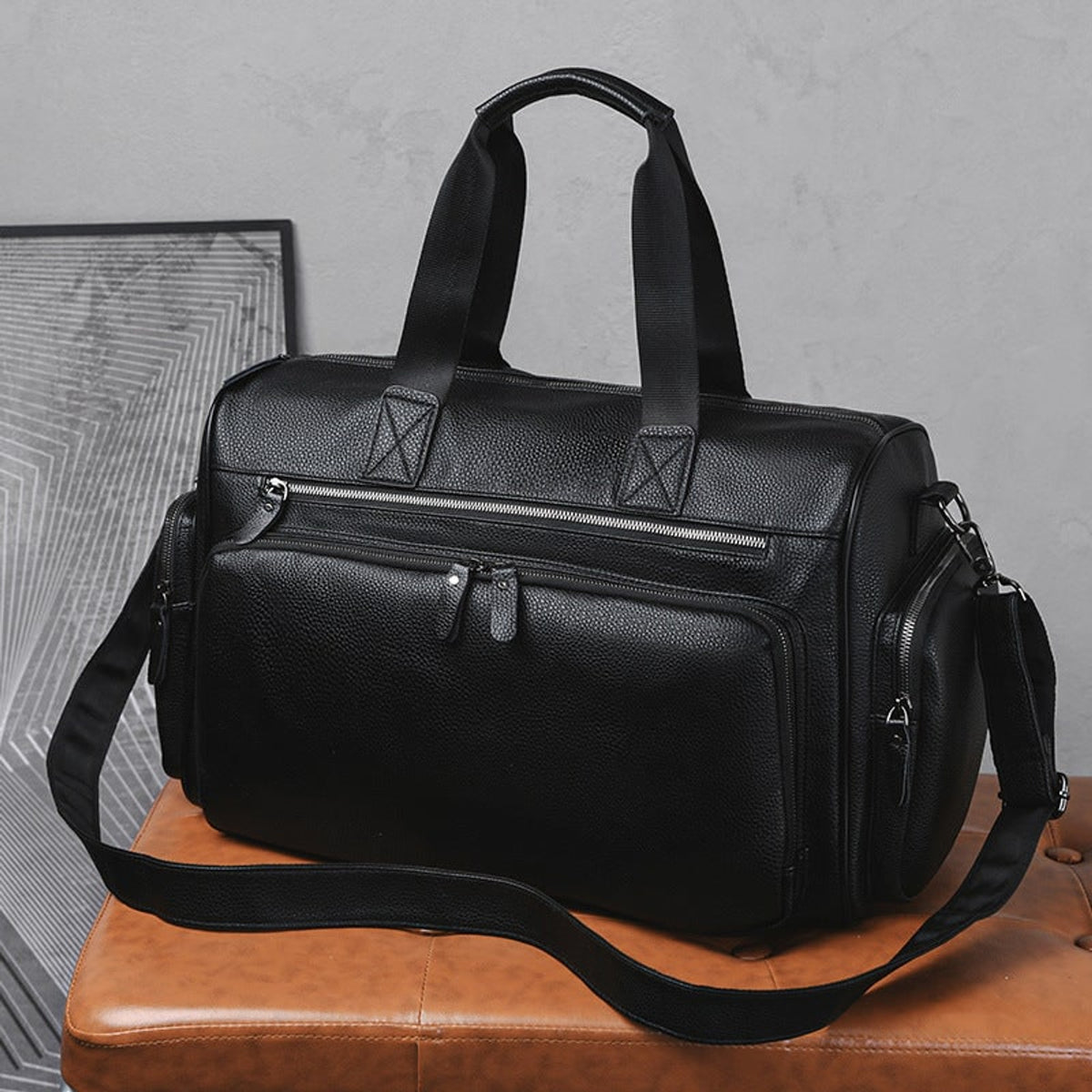 Weekender Travel Bag With Premium Multi-Compartment Design And Dual Handles With Detachable Shoulder Strap - Image 1