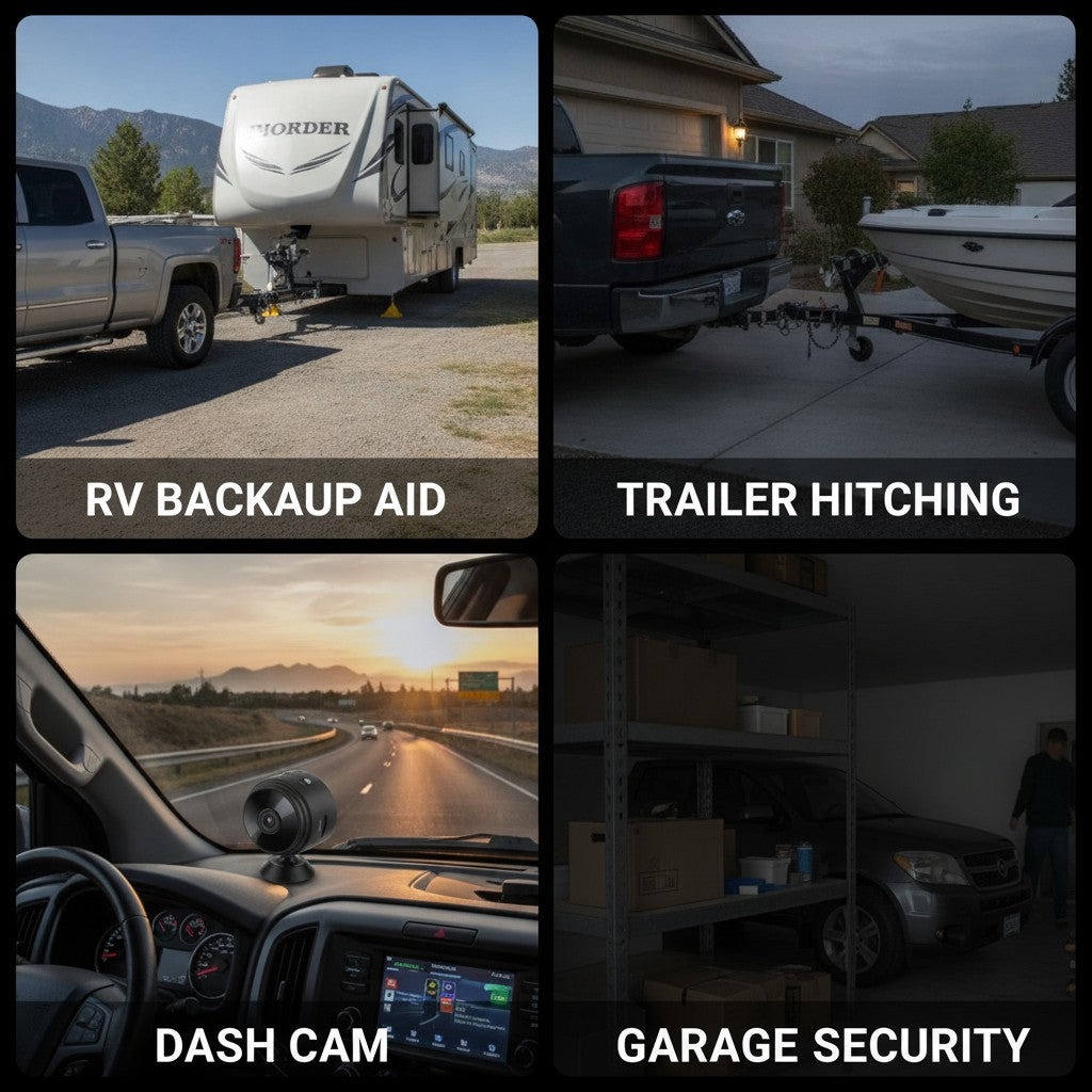 Caméra de recul sans fil Full HD avec vision nocturne pour camping-car, camion et remorque benefits