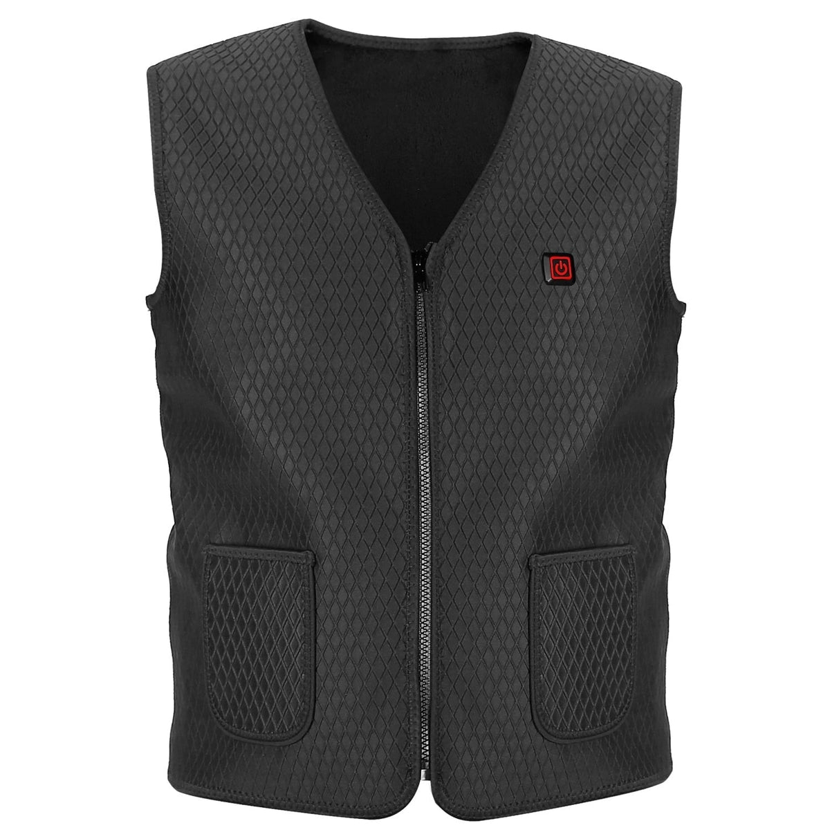 Women's Heated Vest With USB Rechargeable Design And Diamond Quilted Fleece Lining For Portable Electric Warmth - Image 3