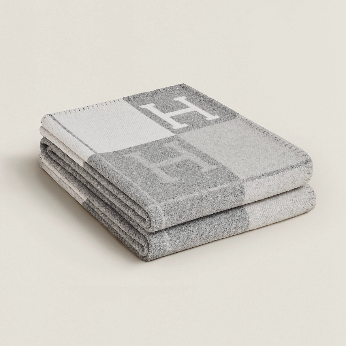 Wool Cashmere Blanket Check Pattern Luxury Soft Throw - Image 2