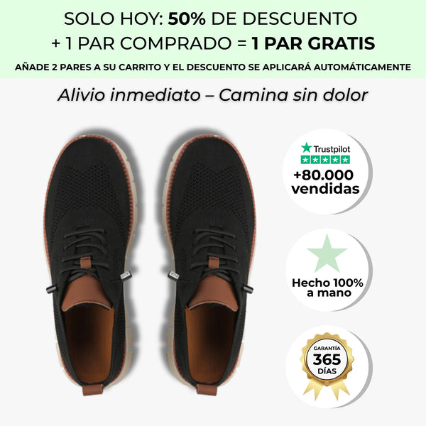 Zapatos Ortopédicos FlexiForm™ Negros