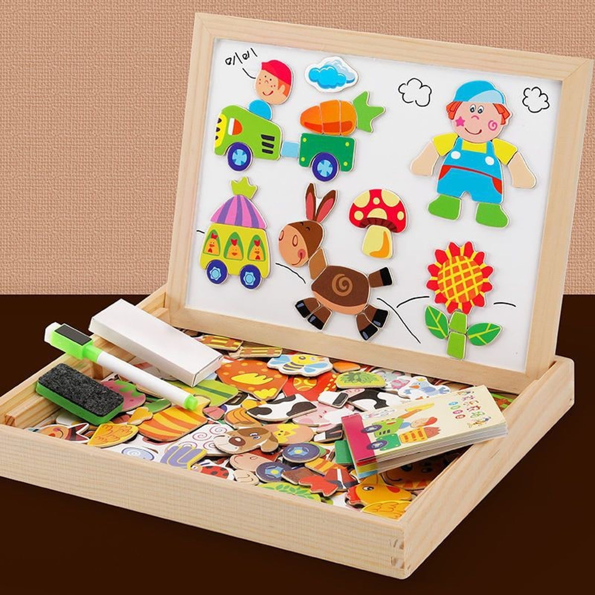 Artiblox 2-in-1 Montessori Drawing Board With Magnetic And Chalkboard Surfaces For Kids - Image 8