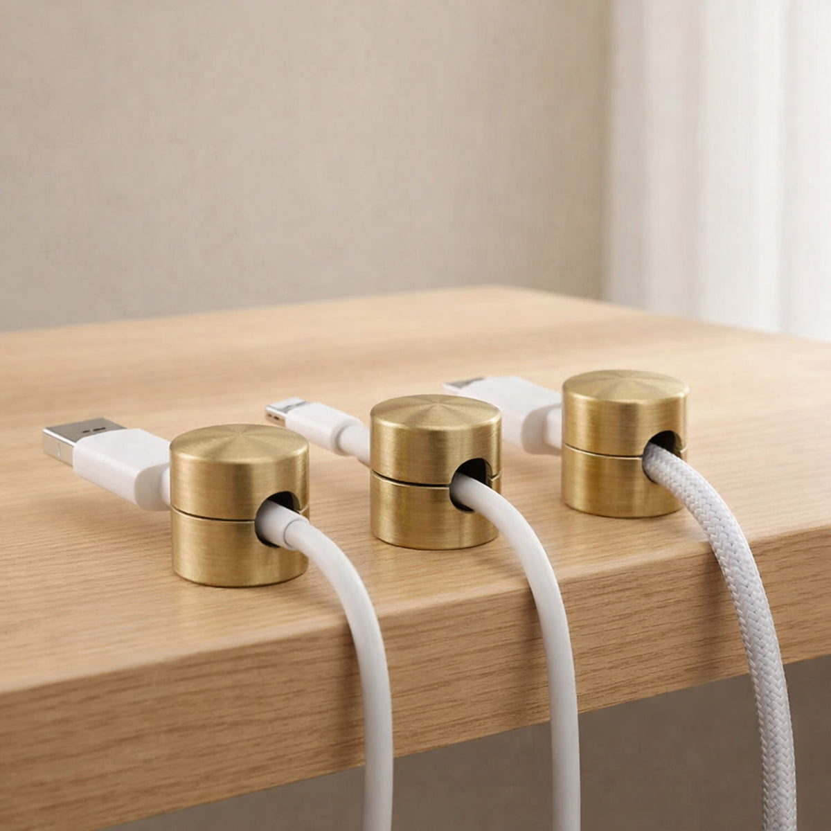 Cable Management Clips Adhesive Metal Cord Holder For Organizing Desk Wires - Image 1
