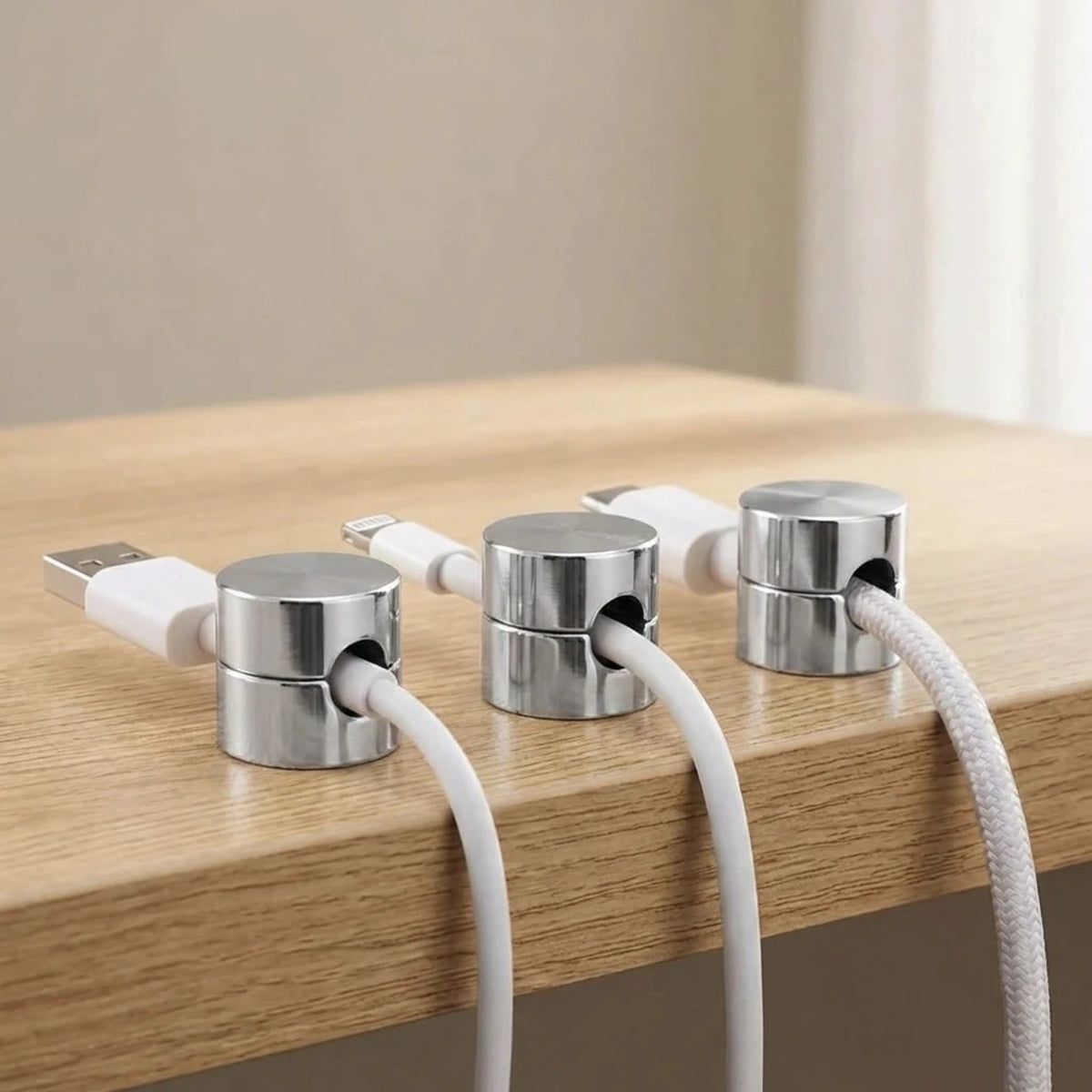 Cable Management Clips Adhesive Metal Cord Holder For Organizing Desk Wires - Image 5