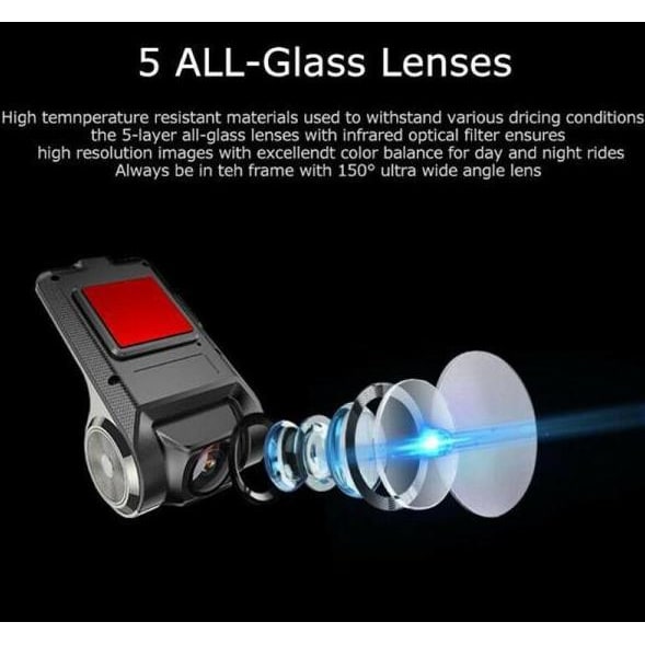 Car Dash Cam 360 Degree Adjustable Viewing Angle Vehicle Surveillance Camera - Image 6