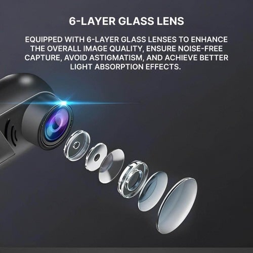Car Dash Cam Front-Facing Auto Surveillance Camera With Night Vision Recording - Image 5
