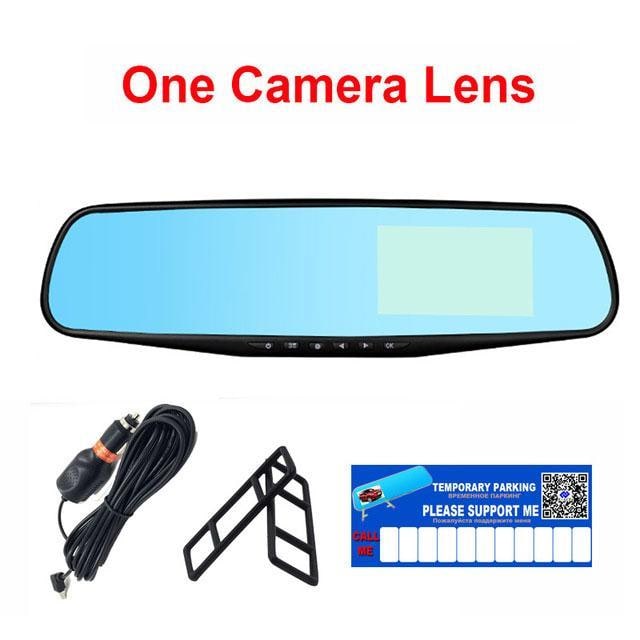 Car Dash Cam Mirror Front And Rear Cameras Backup Auto Dimming Display - Image 2
