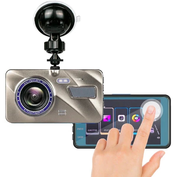 Car Dash Cam With Suction Cup Mount 1080p Full HD Camera Recorder Night Vision Wide Angle Lens G-Sensor Parking Monitor - Image 1