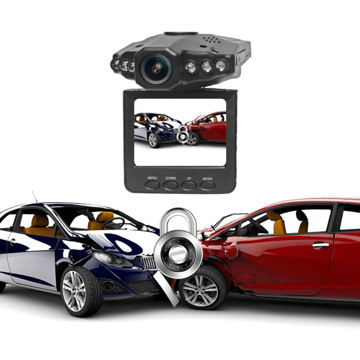 Car Dash Cam With Swiveling Screen And IR Night Vision Suction Cup Mount - Image 12