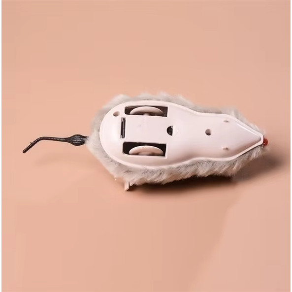 Cat Mouse Toy Interactive Electric Wind-Up Furry Pet Play Assorted Colors - Image 10