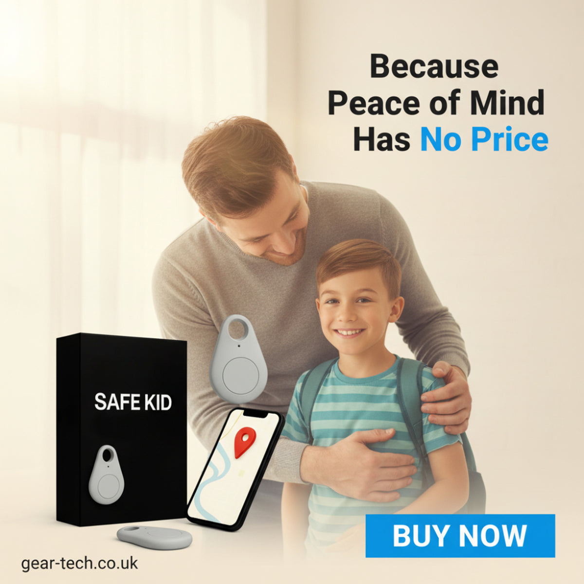 Child GPS Tracker With Real-Time Location Waterproof Design & Sos Alerts - Image 3