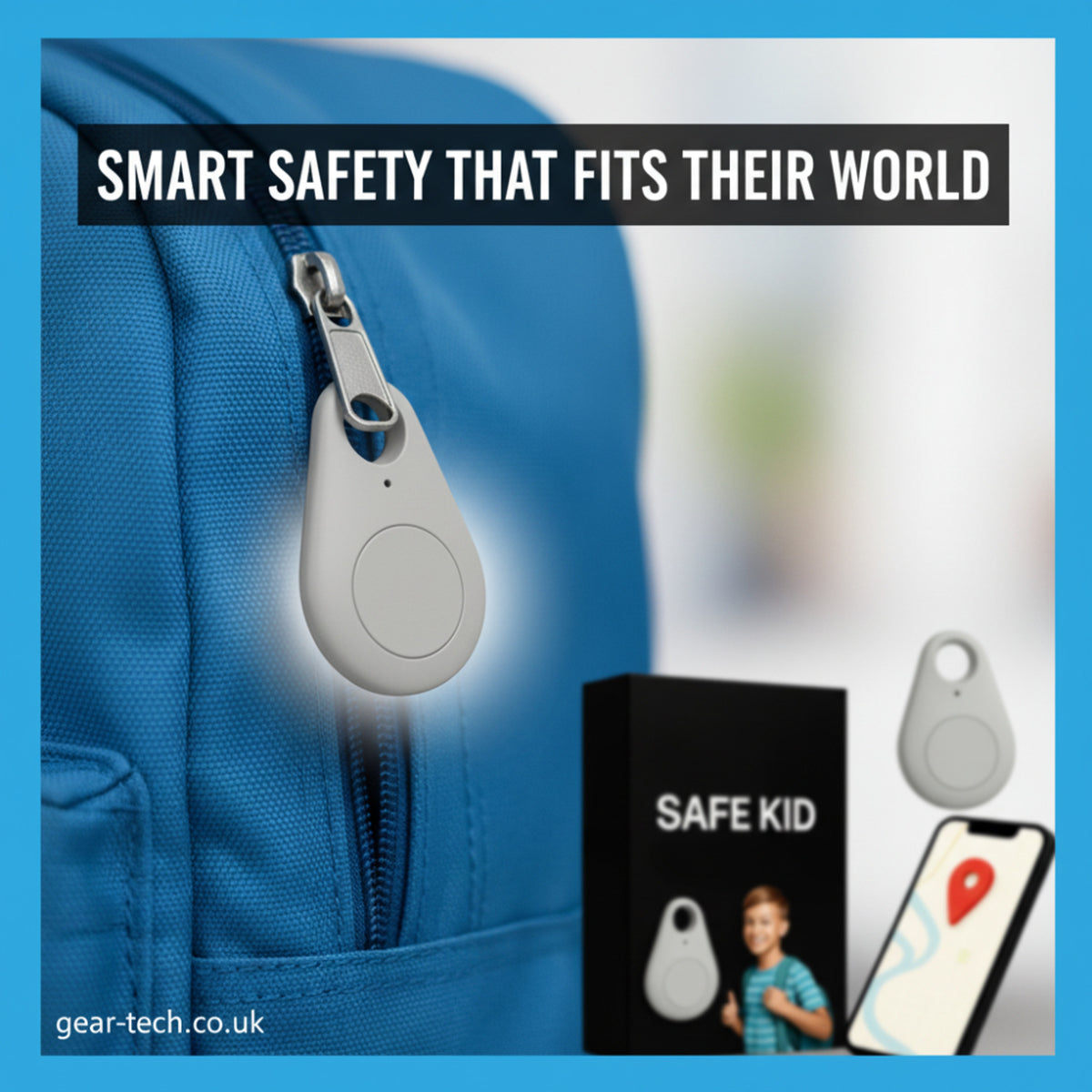 Child GPS Tracker With Real-Time Location Waterproof Design & Sos Alerts - Image 5