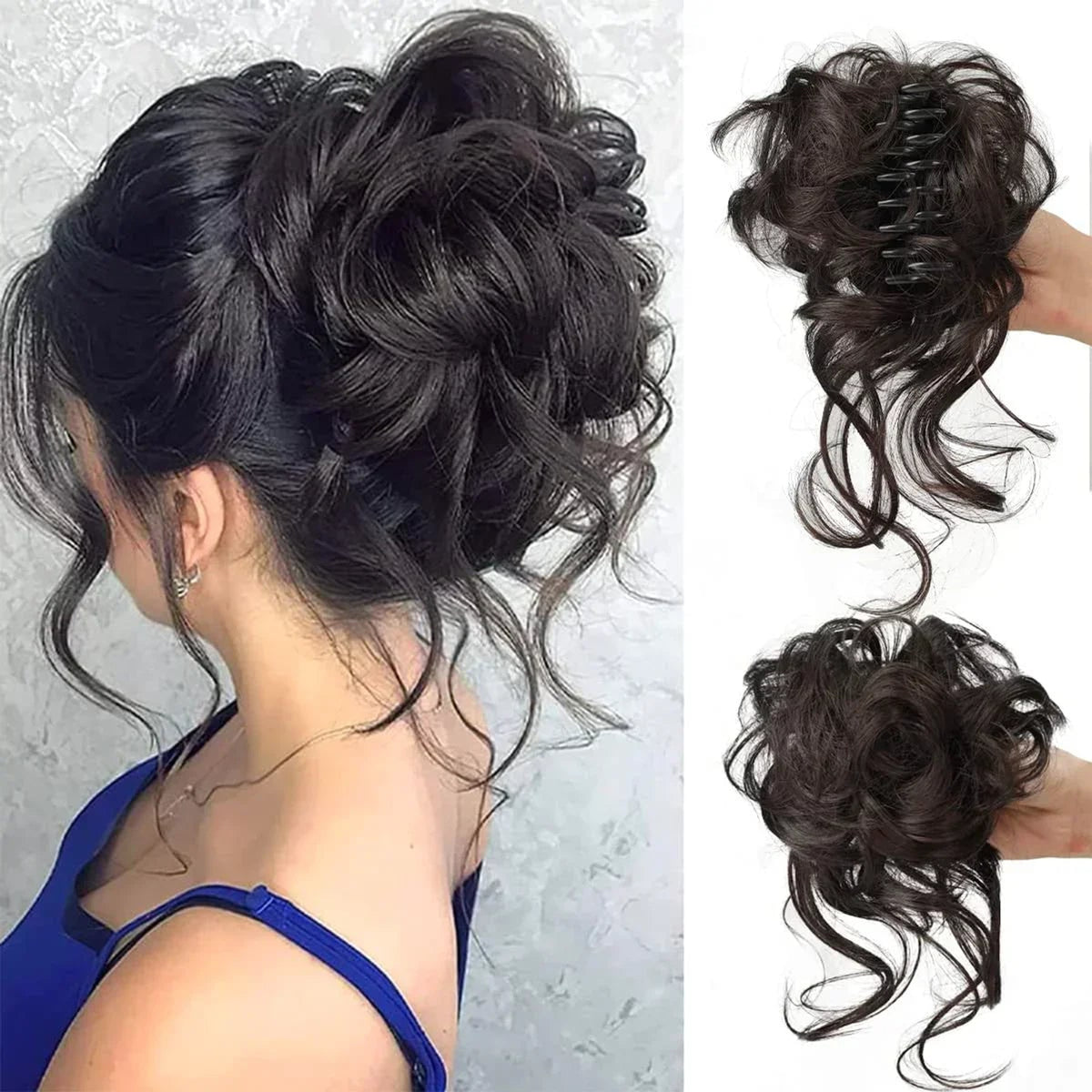Clip In Hair Bun For Natural Curly Volume With Secure Clip Attachment - Image 12