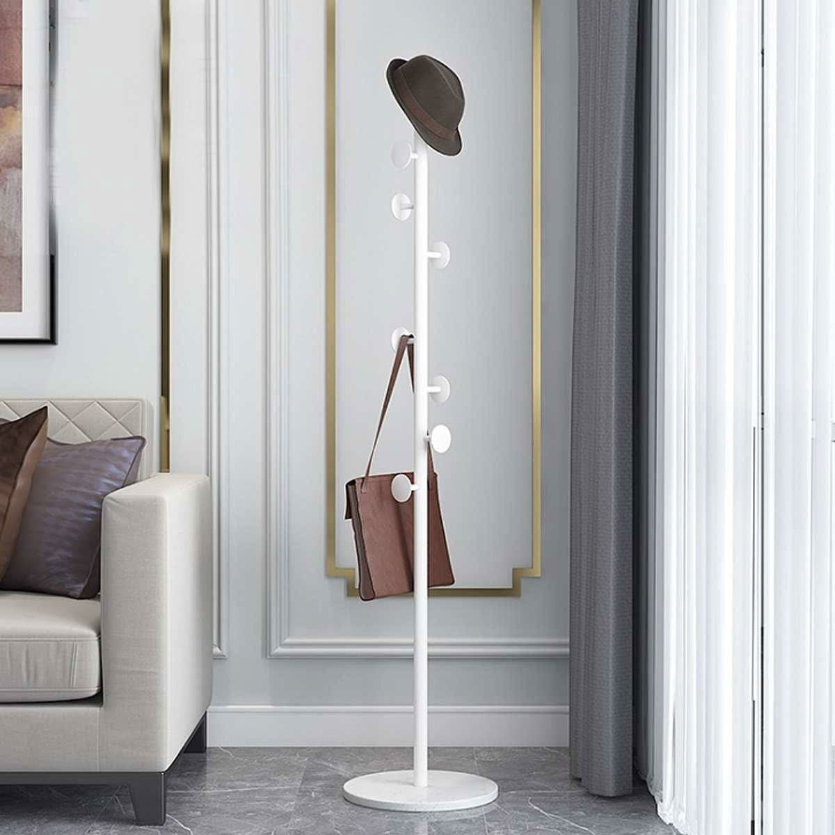 Clothing Rack with Streamlined Freestanding Design and Multiple Hooks - Image 3