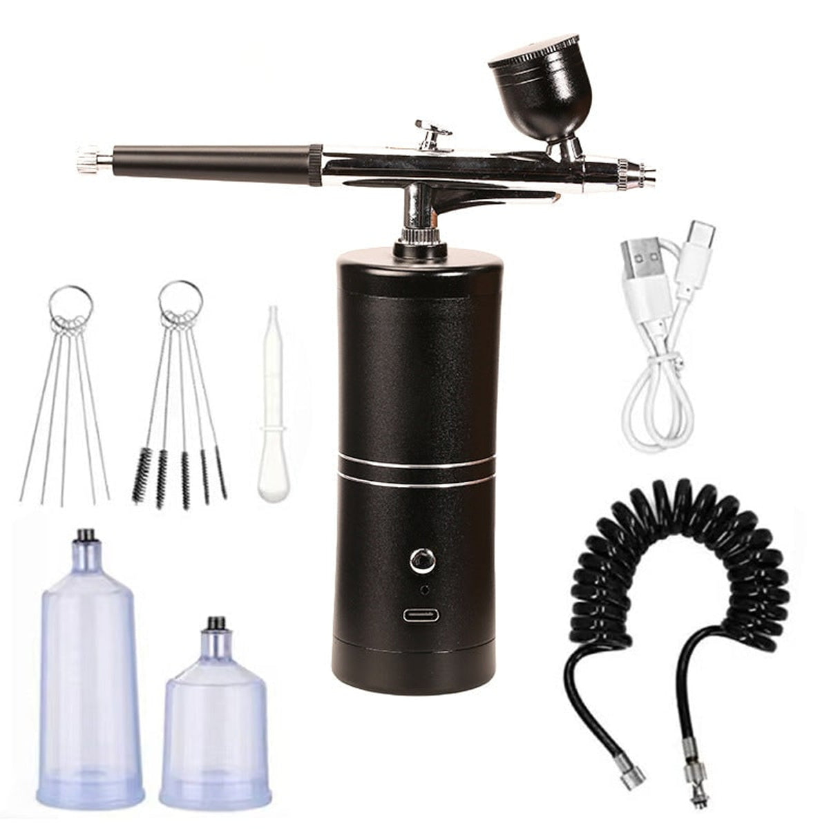 Cordless Airbrush Kit With Adjustable Spray Pressure For Precision Art And Crafting - Image 1