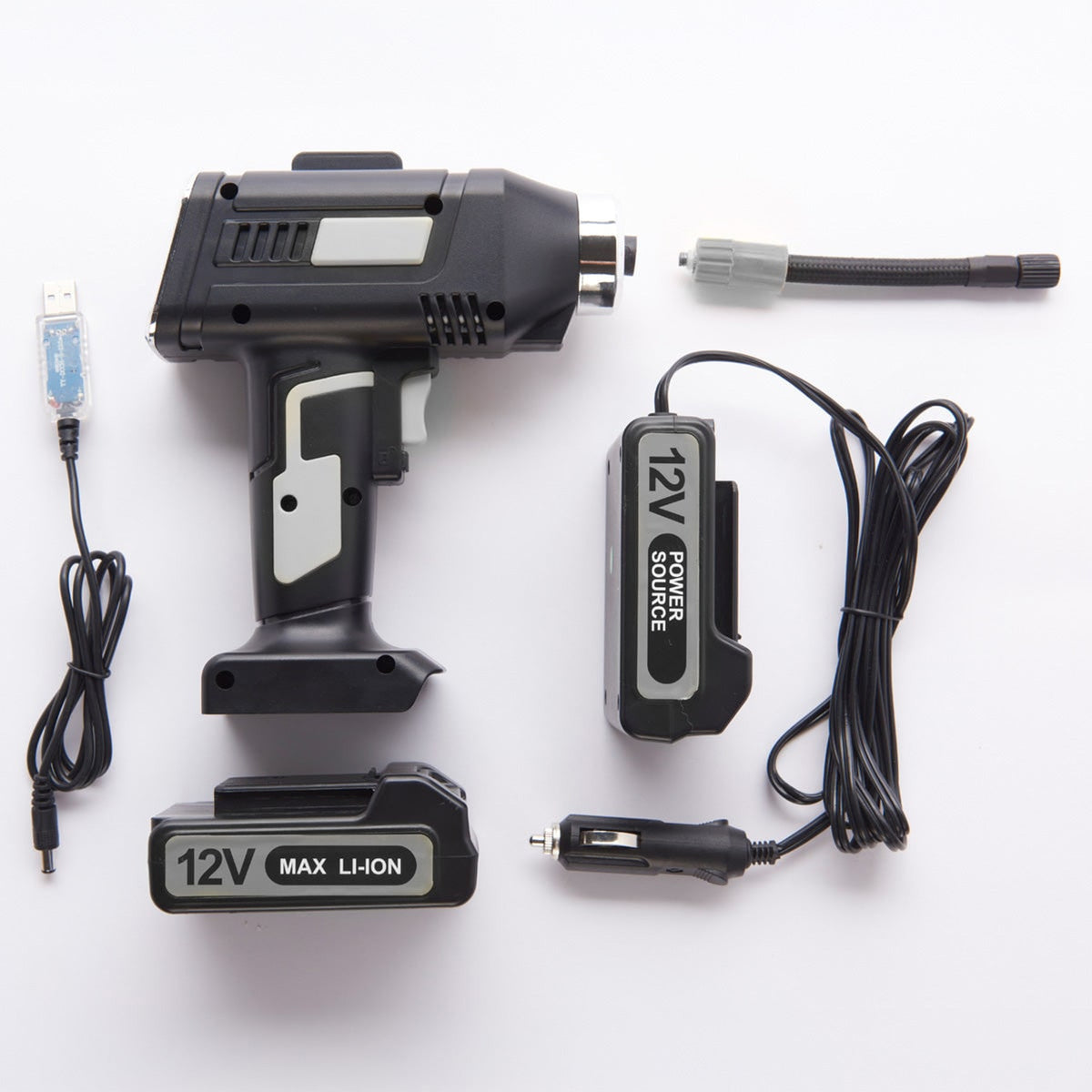 Cordless Auto Stop Tire Inflator With Digital Gauge And LED Light - Image 4
