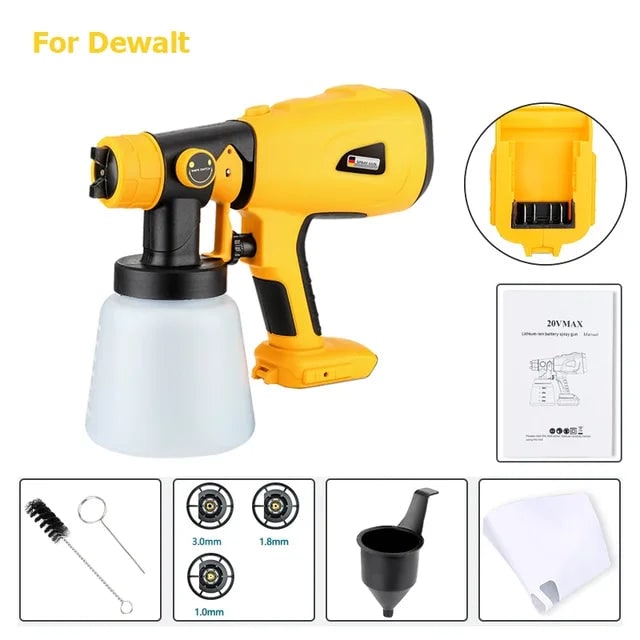 Cordless Paint Sprayer With Portable Adjustable Spray Patterns And Detachable Translucent Container For Smooth Professional Results - Image 11