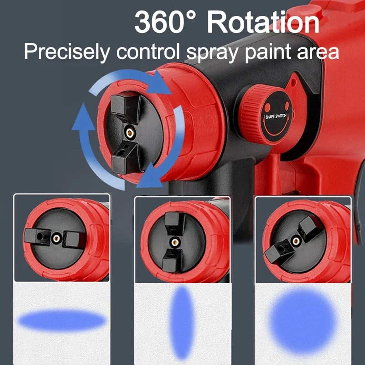 Cordless Paint Sprayer With Portable Adjustable Spray Patterns And Detachable Translucent Container For Smooth Professional Results - Image 2