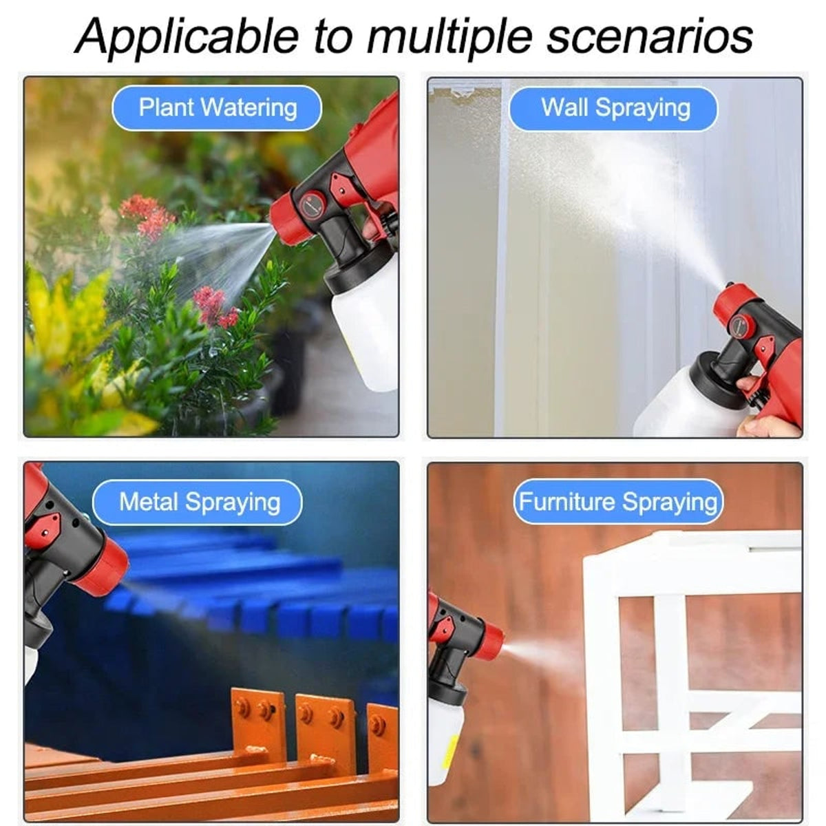 Cordless Paint Sprayer With Portable Adjustable Spray Patterns And Detachable Translucent Container For Smooth Professional Results - Image 6