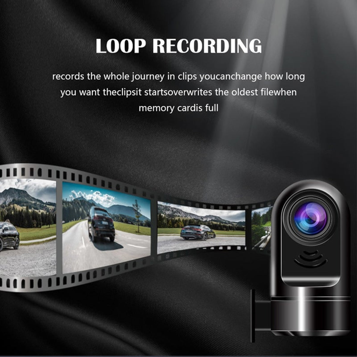Dash Cam Car Camera 360 Rotation Night Vision Intelligent Early Warning Parking Driving Safety - Image 7