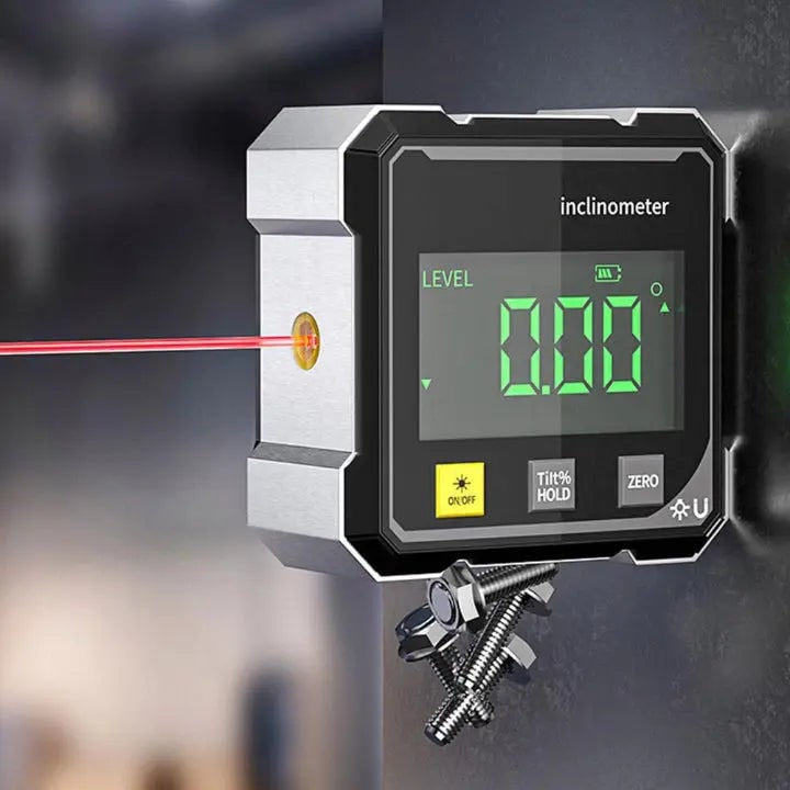 Digital Angle Gauge Inclinometer Laser Level 360 Degree Magnetic Dual Axis - Image 3