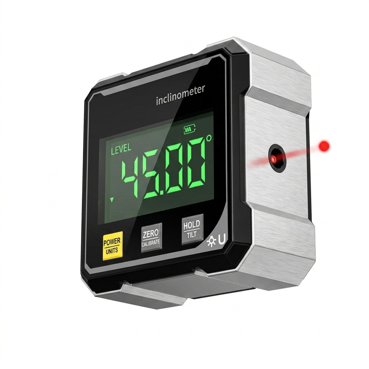 Digital Angle Gauge Inclinometer Laser Level 360 Degree Magnetic Dual Axis - Image 1
