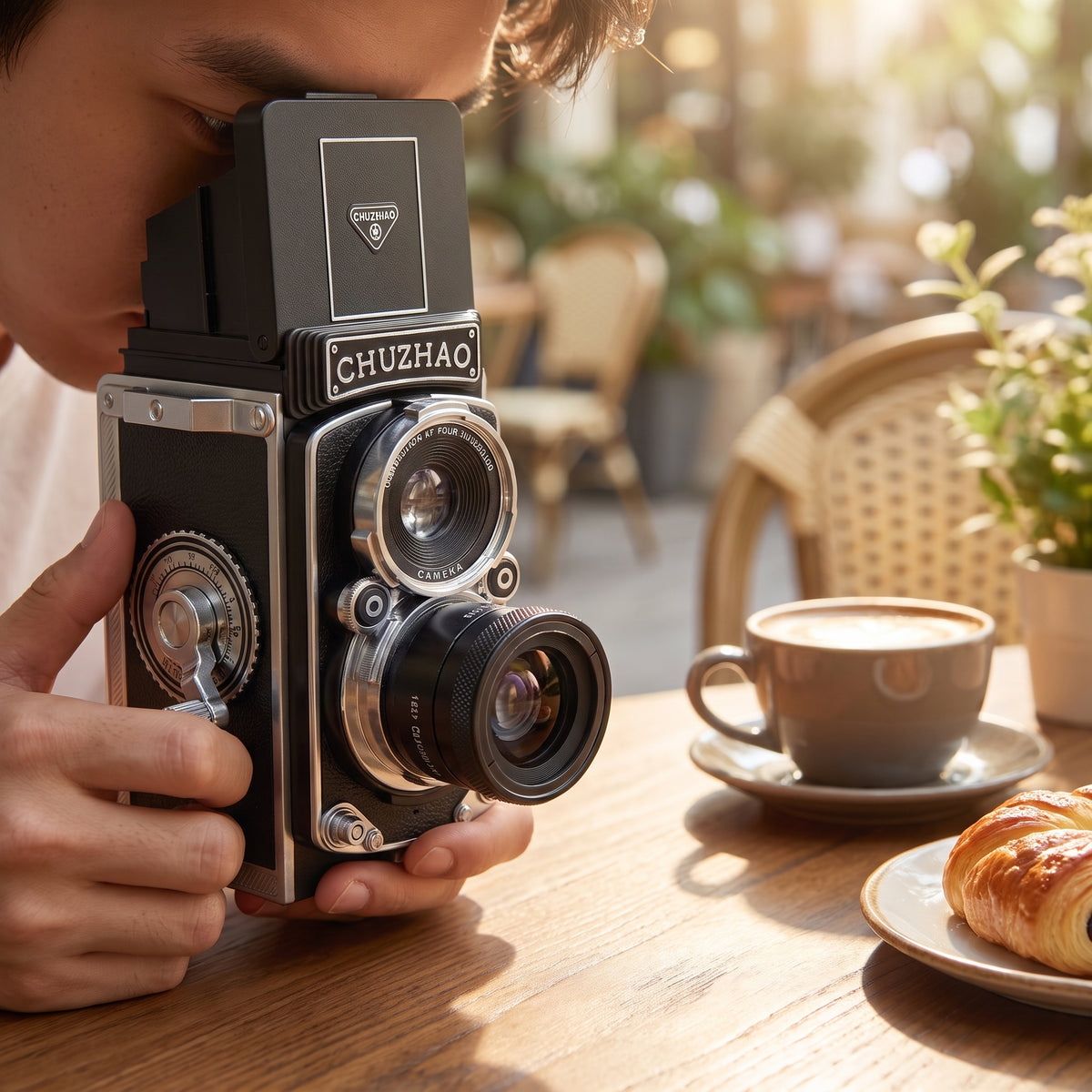 Digital Camera Retro Vintage Tlr Style Interchangeable Lenses Black Red - hero