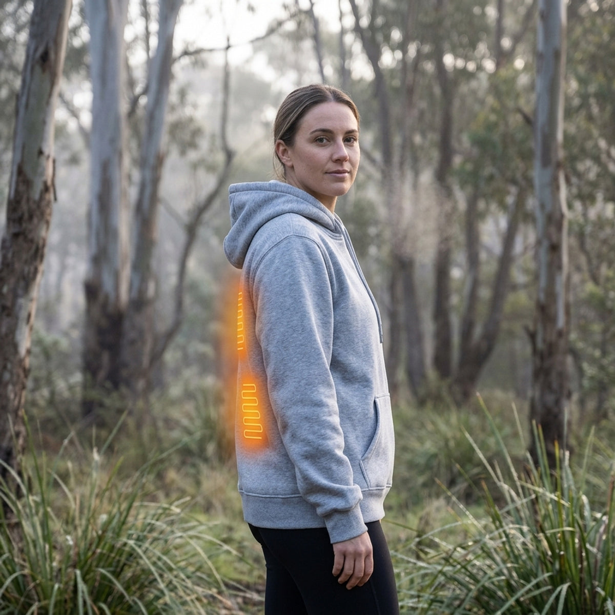 Electric Heated Zip Up Hoodie For Built-In Heating Elements Keep You Warm Without Bulk - Image 5