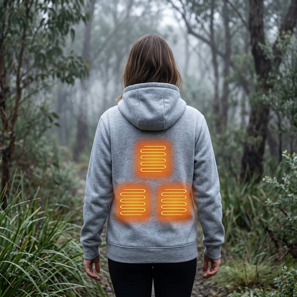 Electric Heated Zip Up Hoodie For Built-In Heating Elements Keep You Warm Without Bulk - Image 4